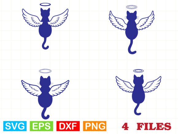 Angel Cat Svg, Angel Halo Svg, Angel Win