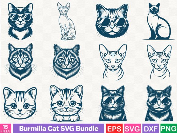 Burmilla Cat SVG Bundle Review
