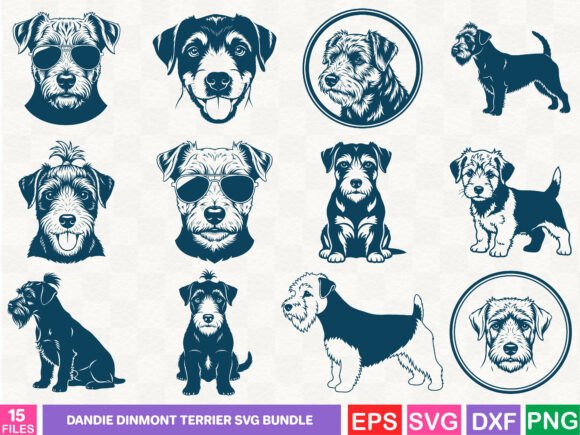 Dandie Dinmont Terrier SVG Bundle