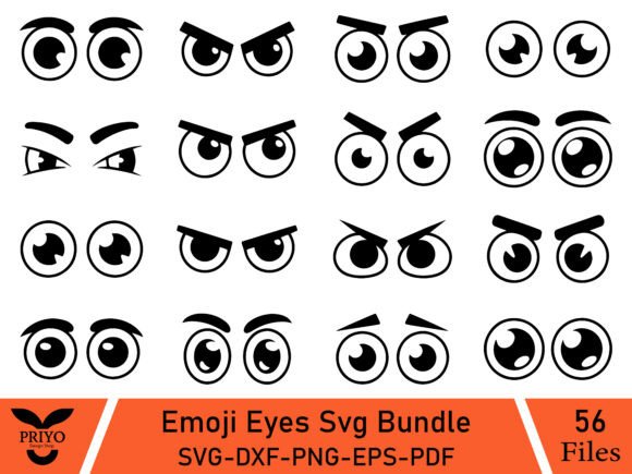 Emoji Eyes SVG Bundle