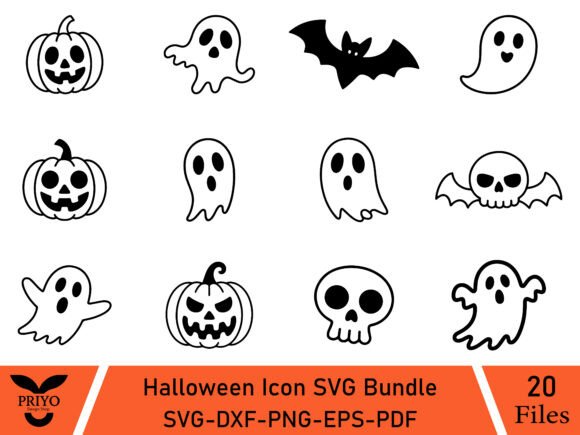 Halloween Icon SVG Bundle