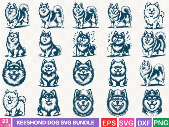 Keeshond Dog SVG Bundle Review