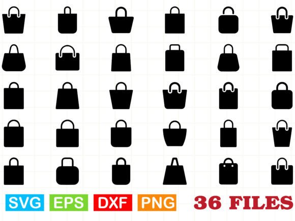 Paper Bag Silhouette Svg Bundle
