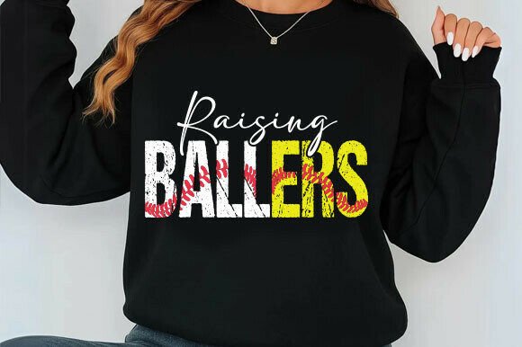 Raising Ballers SVG, Baseball Softball