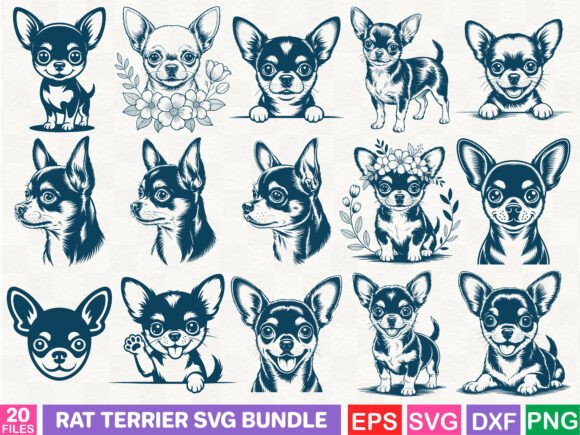 Rat Terrier SVG Bundle