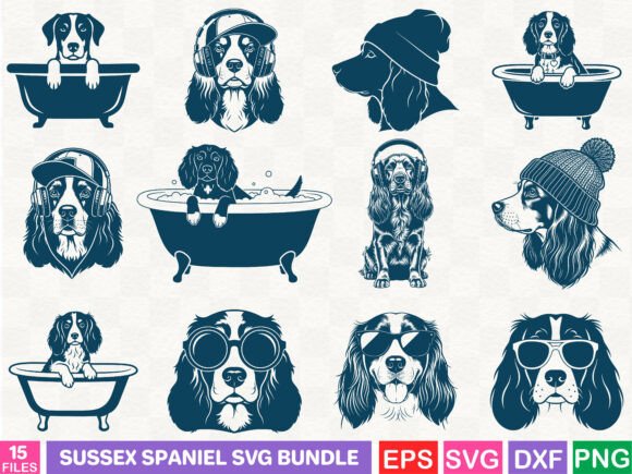 Sussex Spaniel SVG Bundle Review