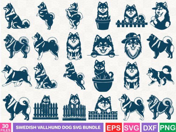 Swedish Vallhund Dog SVG Bundle