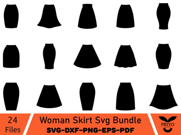 Woman Skirt Svg Bundle